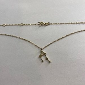 CLAIRES golden libra zodiac sign charm necklace great condition!!!